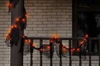 Impact Innovations Garland Lighted Gauze Black 108"