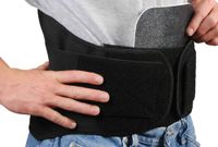 Bilt-Rite Mastex Health Lumbo Protech Back Support, Black, 4X-Large