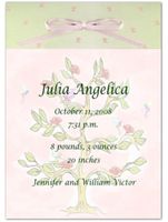 Fairy Tree Birth Announcements - Set of 20