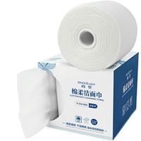 JunLai888 12pcs Rolled Paper Cleaning Towel Beauty Towel Wet and Dry, Roll Paper Tissue Paper Roll 4 Layer Thickened Household Paper (White)