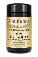 Pine Pollen Powder 33g by Sun Potion - Organic, Wildcrafted Herbal Extract, Superfood and Supplement, Cracked Cell Wall, Amino Acids - Metabolism, Libido, and Endurance Enhancing
