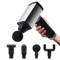 Hand held Deep Muscle Fascia Massage Gun, Pure Wave Massager,Powerful Cordless Deep Tissue Muscle Massager,Muscle Portable Massage Device Massage Body Relax Tools for 4 Massage Head