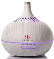 Sciobella Essential Oil Diffuser for Large Room Ultrasonic Aromatherapy & Cool Mist Humidifier Combo 500ml High Output 4 Timer 7 Colors LED Light and Water-less Auto Safety Shut off