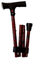 Relaxus Light-up Safety & Security Cane. Foldable, Adjustable and Alarm