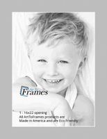 16x22 Gray / TV Grey Custom Mat for Picture Frame with 12x18 opening size (Mat Only, Frame NOT Included)