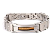 CAMORNY Magnet Bracelet Bracelet Men and Women Stainless Steel Magnet Diamond Bracelet to Eliminate Fatigue Health Relief Arthritis Pain Carpal Adjustable Size