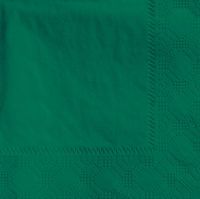 Hoffmaster 180337 Beverage Napkin, Regal Embossed, 2-Ply, 1/4 Fold, 9-1/2" Length x 9-1/2" Width, Hunter Green (4 Packs of 250)