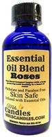 Roses 4oz / 118.29ml Blue Glass Bottle of Premium Grade A Fragrance Oil/Essential Oil, Skin Safe Oil, Use in Candles, Soap, Lotions, Etc