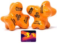 Divine (Citrus)(Set of 2) Synergy Stones - Pro Hot Stone Massage Tools - Blend Heat, Relaxing and Therapeutic Massage for Deep Muscle Tension Relief - Free YouTube Training Videos