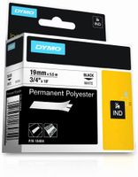 18484 - Rhino 3/4" (19 mm) White Permanent Polyester Labels