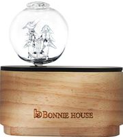 Essential Oil Nebulizing Diffuser– Bonnie House Aromatherapy Pure & Organic Essential Oils Nebulizer with Christmas Tree, Adjustable Function, Wood and Glass, No Plastic, No Water No Heat, from AU