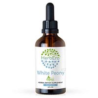 White Peony A120 Alcohol Herbal Extract Tincture, Super-Concentrated Organic White Peony (Paeonia Lactiflora) Dried Root (4 fl oz)