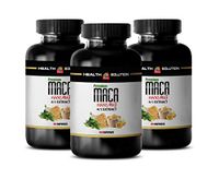 Male Energy Supplements - MACA Extract 4:1 Premium 1600MG - maca Weight gain for Women - 2 Bottles 120 Capsules