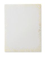 Ivory & Gold Dots Stationery Paper - 40 Count