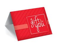 Gift Card Presenters (A Gift for You - Red Stripe) 100 Pack