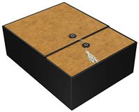Gift Box Tobacco Karma 12x9x4 Pop up in Seconds Comes with Decorative Tassel, Greeting Card, and Tissue Paper - No Glue or Tape Required