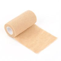 MINQISU Cohesive Bandage - 1PC First Aid Sports Wrap Tapes Bandages, Pet Vet Wrap Self Adherent Cohesive Tape Bandages Size 7.5cm x 4.5m (Skin Color)
