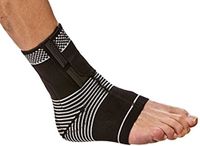 Cho-Pat Dynamic Ankle Compression Sleeve - Easy to Wear Ankle Gel Support Sleeve for Improved Circulation, Ankle Tendonitis and Arthritis (Small, 7.5"-8.25")