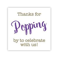 36ct, Thanks for Popping by Stickers, Thanks for Celebrating with Us Stickers (#381-S-BPL)