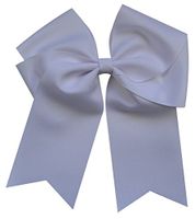 Funny Girl Designs Extra Large Classic Uniform Cheer Bow - Choose Your Color! (White)