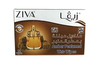 Individually Wrapped Perfumed Wet Wipes for Travel, for Adults, Alcohol Free, Gentle on Skin (Amber)