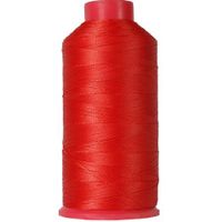 Threadart Heavy Duty Bonded Nylon Thread - 1650 yards (1500m) - Coated No Unravel - #69 T70 Size 210D/3 - For Upholstery, Leather, Vinyl, Weaving Hair, Denim, and Other Heavy Fabric - 26 Colors Available - Red-Orange