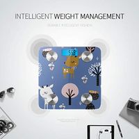 Bluetooth Digital Scales Cartoon Cute Black Bear Animal Tie Love Weight Scales Body Fat Composition Monitor Analyzer with Smartphone App for Body Management-396 Lbs