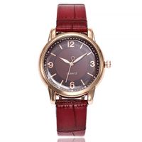 Swyss Ladies Fashion Casual Watch New Leather Strap Analog Quartz WristWatches Chic Popular Exquisite Accessories (D)