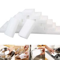 Togethor Extra Durable Eraser Sponge - Magic Cleaning Eraser Sponge in Bulk - Multi-Purpose Power Scrubber - Bathroom, Kitchen, Floor, Bathtub, Toilet, Baseboard, Wall Cleaner (White, 35/pcs)