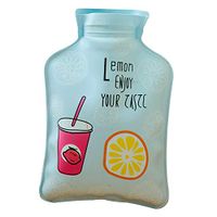 Wansan Premium Mini Hot Water Bottle with Cover and Soft Fleece for Pain Relief
