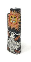 Cigarette Lighter Case (Sun Black & White Design)