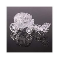 Clear Box Royal Carriage Cinderella Carriage Wedding Favors and Gifts Package Candy Box Small Box for Baby Shower Birthday Party,Silver