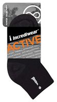 Incrediwear Above Ankle Sports Socks(Black, Large 9.5 -12.5)