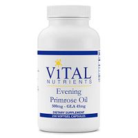 Vital Nutrients - Evening Primrose Oil 500 mg - Cold-Pressed Oil That Contains GLA, an Essential Omega-6 Fatty Acid - 250 Softgels per Bottle