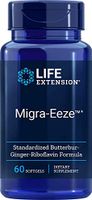 Life Extension Migra-Eeze Standardized Butterbur-Ginger-Riboflavin, 60 Softgels