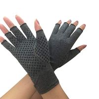 Compression Gloves Arthritis Hand Arthritis Gloves for Men Women Arthritis Pain Relief, Compression Gloves for Men Women Compression Fingerless Gloves Support Gloves for Arthritis Typing 1 Pair (L)