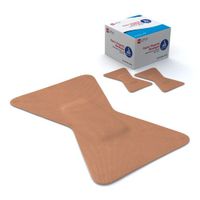 Dynarex Adhesive Bandage, Fabric Fingertip, 1.75 Inches x 3 Inches Sterile, 100 Count (Pack of 2)