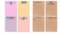 Funny Adult Note Pad Assorted Pack - 8 Funny Notepads - Great Gift Idea