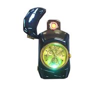 Electric Lighter Car Model Watch Lighter Coil Fast Ignition Windproof Flameless Cool Men's Toys Collection USB Rechargeable Great Presents