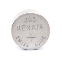 Renata Strip of 10 Genuine Fresh 393 SR754W Swiss Made Silver 1.55v Batteries