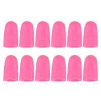 HEALLILY Silicone Finger Protectors Finger Glove Protective Cover Anti Scald Caps for Home Store 12Pcs (Rosy)