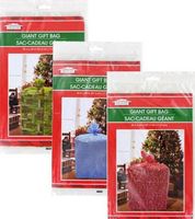 Giant Gift Bags 36 x 44 (Set of 3) - Christmas Holiday Extra Large Oversize Cellophane Bags (Extra Large (2-Pack))