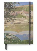 Claude Monet Art UV Printed on PU Leather A5 Journal Notebook - Lined Pages