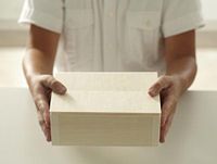 VerTerra 7" x 7" Medium Collapsible Box with Attached Lid | Elegant, Very Durable Disposable Wedding and Party Boxes | 100% Biodegradable, Compostable | Sustainable | 300 Count