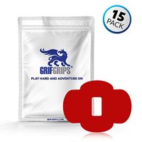 GrifGrips Wrap Grip Sports Adhesive Patch for Dexcom G6 - Pack of 15 (Red)