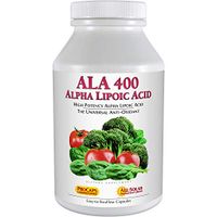 Andrew Lessman Alpha Lipoic Acid ALA 400-30 Capsules – The Universal Anti-Oxidant, Ultra-High Potency Support for Brain, Heart, Liver, Kidneys, Lungs, Energy and Blood Sugar Support, No Additives