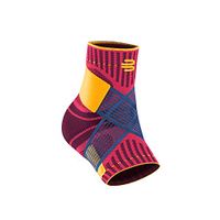 Bauerfeind Sports Ankle Support - Breathable Compression - Figure 8 Taping Strap - Air Knit Fabric for Breathability - Designed for Secure Fit and Maximum Freedom of Movement (Pink, X-Large/Right)