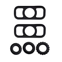 Pênňís Ring Set for Couples Clock Rings Set Tõys for Men Longer Harder