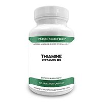 Pure Science Vitamin B1 Thiamine 100mg,5mg BioPerine - 100 Veg Caps