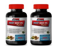 Immunity Booster for Adults - Hemp Seed Oil Organic 1000 MG - Natural Cleansing Formula - Hemp Oil Supplements Organic - 2 Bottles (240 Liquid Capsules)